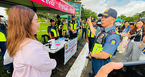 ILOILO. Police Brigadier General Josefino Ligan, regional director of the Police Regional Office in Western Visayas (PRO 6), inspects Police Assistance Desks at Parola Wharf and Dumangas Port in Iloilo City as part of Undas 2025 security operations, joined by transport and law enforcement representatives.
