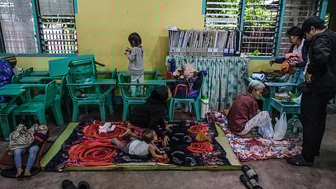 Over 1,300 families evacuated in Cebu as Typhoon Tino batters the province