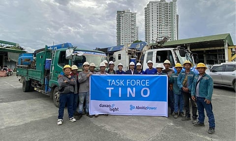 In the wake of the devastation left by Typhoon Tino (international name: Kalmaegi), Davao Light and Power Co. (Davao Light) has dispatched 12 linemen or two teams to Cebu to assist in restoring electricity in areas severely affected by the storm, Tuesday, November 4, 2025.