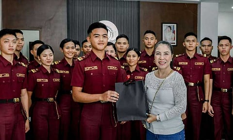 Cadets inform Mayor V
of PNPA admission test