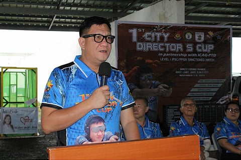 ILOILO. Police Colonel Kim P. Legada, city director of the Iloilo City Police Office (Icpo), leads the opening of the 1st City Director’s Cup at the Mikey Firing Range in Barangay Lanit, Jaro, Iloilo City, joined by police officials, community leaders, and civilian shooters.