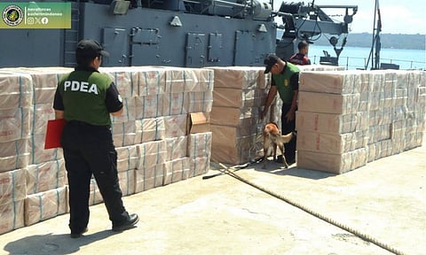 The Naval Forces Eastern Mindanao (NFEM) intercepted smuggled cigarettes valued at ₱43.5 million along Barangay Bato, Sta. Maria, Davao del Sur, on November 5, 2025.