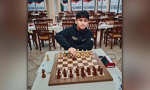 BLITZ CHAMPION. Filipino Fide Master Alekhine Nouri beat Russian International Master Miroslav Vlasenko in 61 moves of a Nimzovich duel to win the Open blitz category in the ASEAN Individual Chess Championships-Gov. Henry Oaminal Cup in Ozamiz City. /