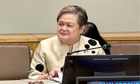 Foreign Affairs Secretary Ma. Theresa Lazaro (File photo)