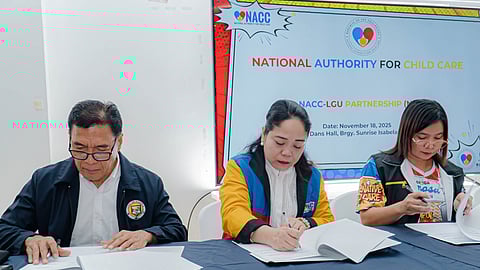 NACC, Isabela City ink adoption, child care programs pact