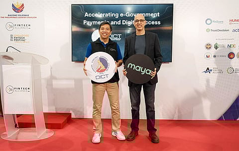 The Department of Information and Communications Technology (DICT) and Maya has formalized an expanded collaboration at the Singapore FinTech Festival to modernize e-government services and improve digital financial access for Filipinos. In the photo are DICT Secretary Henry Aguda and Maya group president and co-founder of Maya Bank Shailesh Baidwan.