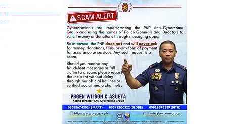 PNP mitataw nga solicitation letter nga nikatap sa social media di ilaha