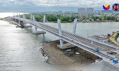 The Department of Public Works and Highways (DPWH) said the Bucana Bridge, also known as the Davao River Bridge and part of the Davao Coastal Road project, is 99.2 percent complete and on track to open by December 2025.