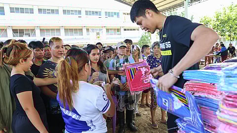PBA players mitabang sa mga biktima og bagyo sa Liloan