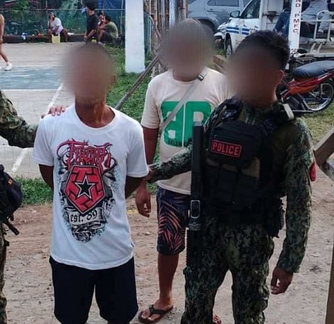 ZAMBOANGA. Lawmen rescued three potential victims of human trafficking and arrested a facilitator (left) in a law enforcement operation at the port of Bongao, the capital town of Tawi-Tawi, on Tuesday, November 25.