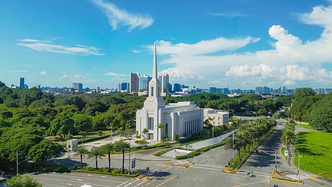 THE TEMPLE. An aerial view of the Alabang Temple.