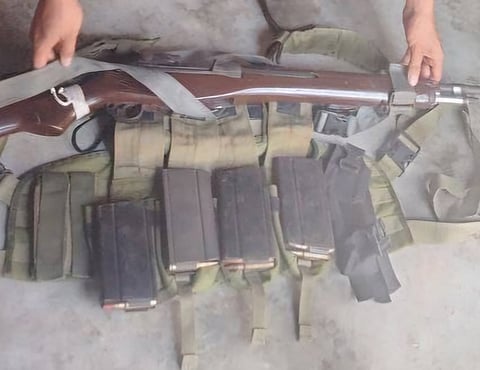 ZAMBOANGA. Troops raid a hideout of the Dawlah Islamiya-Hassan Group and recover high-powered firearms and an explosive on Friday, November 28, in Sitio Kulalo, Manungkaling village, Mamasapano, Maguindanao del Sur.