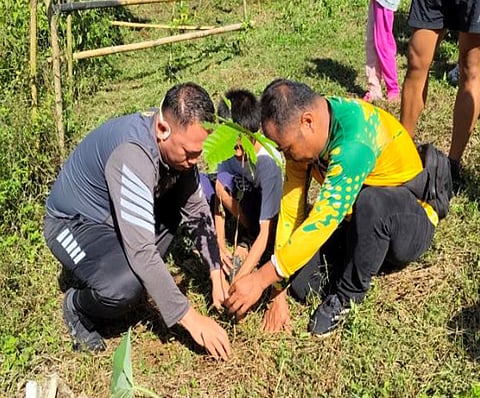 ZAMBOANGA. The 32nd Infantry Battalion conducts a Tree Growing Activity on Friday, November 28, at Abong-Abong Elementary School in Maluso, Basilan, reaffirming its commitment to environmental protection and sustainable community development.