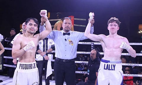 Jimuel Pacquiao (wala) ug Brendan Lally