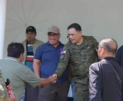 ZAMBOANGA. The 101st “Three Red Arrows” Infantry Brigade, headed by Brigadier General Yasser Bara (in military uniform), conducted a dialogue with the Moro Islamic Liberation Front (MILF) led by Front Commander and Member of Parliament (MP) Basit Abbas Jannati on Tuesday, November 25, at the brigade headquarters in Barangay Matalin, Malabang, Lanao del Sur.