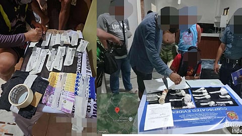 ILOILO. Operatives from the Iloilo Police Provincial Office arrest five drug suspects and seize more than P2.2 million worth of shabu in buy-bust operations in Dumangas and New Lucena, Iloilo on November 30, 2025.