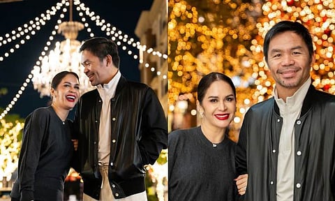 Manny, Jinkee Pacquiao cozy up for festive holiday photos