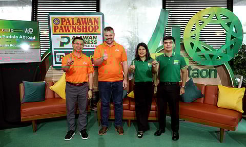 (L-R) Ria Money Transfer executives Steve Peregrino, Regional Director for Business Development Asia Pacific, and Espen Kristensen, Managing Director & Chairman of the Board Asia Pacific, joined Palawan Group executives Lilian C. Selda, Vice Chairman and CFO, and Karlo M. Castro, President & CEO in discussing how their partnership strengthens global remittance services.