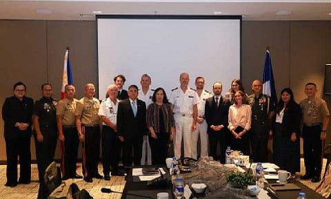 LIKE-MINDED PARTNERS. Senior Filipino and French defense officials pose for a photo during the 5th Joint Defense Cooperation Committee (JDCC) Meeting held in Mandaluyong City on Wednesday (Dec. 10, 2025). According to the Department of Defense, the discussions covered a wide range of areas of cooperation, including an exchange of views on Indo-Pacific security developments. (Photo courtesy of DND)