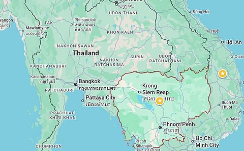 Thailand and Cambodia.