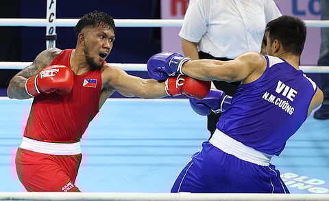 Marcial barges into gold medal match with KO win