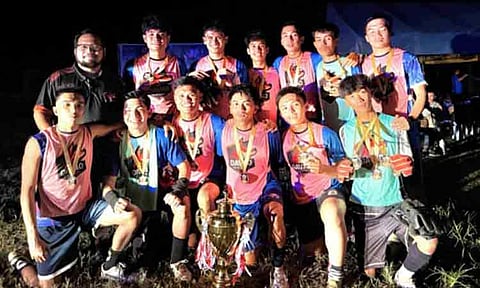 FOOTBALL CHAMPS. Davao Strikers FC celebrate their Men’s Open championship at the 1Kadarbs 7 Football Tournament held at Davao Sugar Central, Davao del Sur, showcasing skill, grit, and teamwork that carried them through three tense penalty shootouts to claim the title.