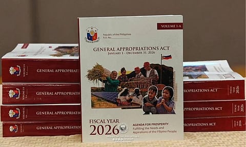 The bicameral conference committee signed the reconciled version of House Bill No. 4058, or the PHP6.793-trillion General Appropriations Bill, at the Philippine International Convention Center in Pasay City on Sunday, December 28, 2025.