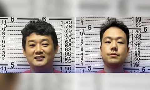 South Korean fugitives Yang Heejun (left) and Lee Jingyu. (Photo courtesy of BI)