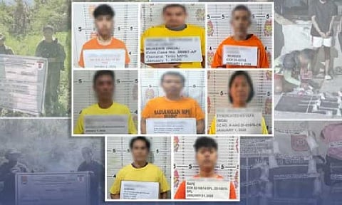 STARTING STRONG. The mugshots of the eight most wanted persons arrested in separate police operations across the country from Thursday night (Jan. 1, 2026) to Friday morning (Jan. 2). The Philippine National Police said those arrested were wanted for serious crimes, including murder, syndicated estafa, and statutory rape. (Image courtesy of PNP)