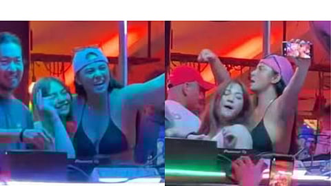 Janella, Klea spotted at bar