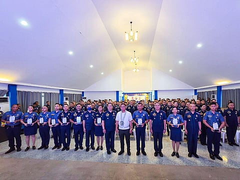 NEGROS. The Police Regional Office–Negros Island Region (PRO-NIR) honors three police officials and seven non-commissioned officers for their exceptional contributions to peace and order in the Negros Island Region during the 32nd Philippine National Police Ethics Day at Kanlaon Hall, Camp Alfredo M. Montelibano Sr., Barangay Estefania, Bacolod City, on Monday, January 5, 2026.