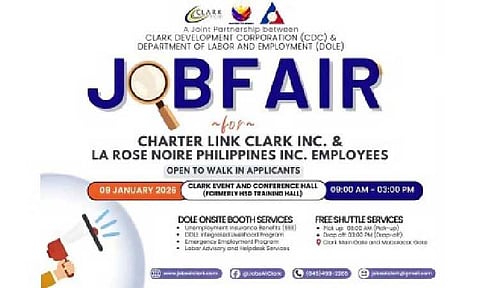 DOLE holds job fair for close to 900 displaced Clark workers