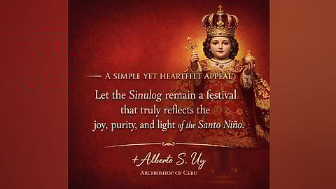 Archbishop Uy appeals to Sinulog organizers to avoid gambling sponsorships
