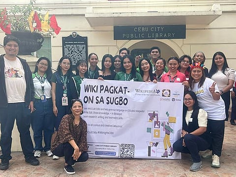 Wikipedia workshop sa Sugbo mipalig-on sa papel sa mga tinun-an sa kahibalo, komunidad