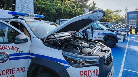 Lanao del Norte police distribute 4 new vehicles