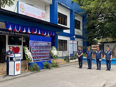 ‘NATIONAL DAY OF REMEMBRANCE’ The Cebu City Police Office joins the nation in commemorating the sacrifices of 44 members of the Special Action Force, known as SAF 44, who were ambushed in Mamasapano, Maguindanao on Jan. 25, 2015, during one of the deadliest counter terrorism police operations in the country. /