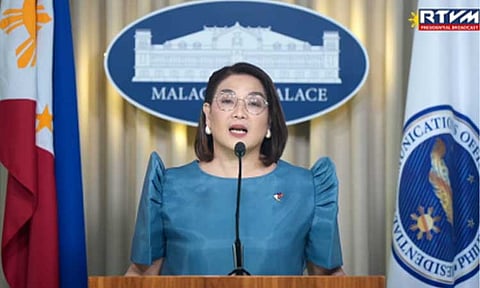 Presidential Communications Office (PCO) Undersecretary and Palace Press Officer Claire Castro. (Photo screen grabbed from PCO Facebook page)