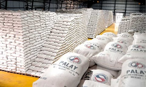 RICE STOCK. Rice stock at the National Food Authority warehouse in Cabanatuan, Nueva Ecija, on Oct. 17, 2025. The Department of Agriculture on Friday (Jan. 30, 2026) said the declaration of food security emergency for rice will be retained in February. (PNA file photo)