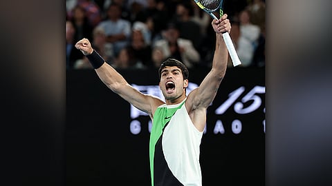 Alcaraz lifts Australian Open cup