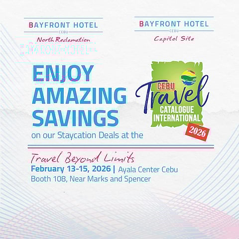 Travel beyond limits: Bayfront Hotel Cebu unveils exceptional staycation privileges at Cebu Travel Catalogue International 2026