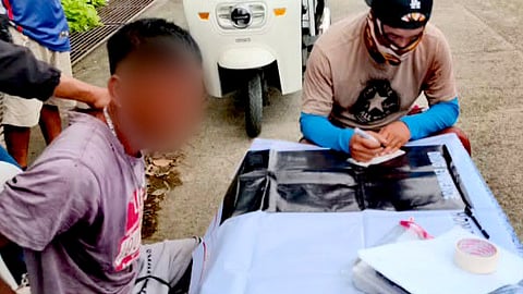 ILOILO. Operatives of the Mina Municipal Police Station present the P680,000 worth of suspected shabu seized from a high-value individual during a buy-bust operation on February 13, 2026, in Barangay Mina East, Mina, Iloilo.