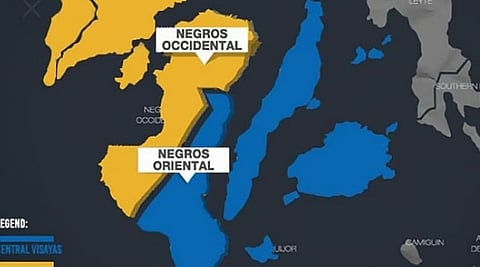 Negros Island Region map