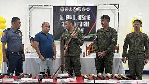 35 high-powered firearms surrendered in 2 Maguindanao provinces