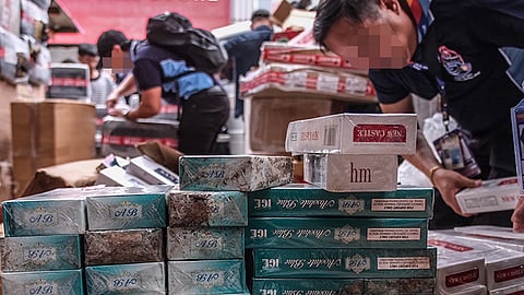 Smuggled nga sigarilyo nasakmit