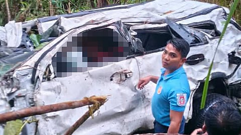 SUV nalahos sa bung-aw, German natl. namatay