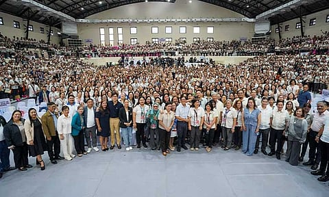 President Ferdinand R. Marcos Jr. cites the timely implementation of Republic Act 12288 or the Career Progression for Public School Teachers and School Leaders Act. (Photo courtesy of Presidential Communications Office)
