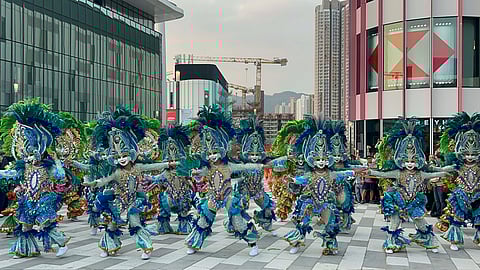 BACOLOD. Bacolod City Mayor Greg Gasataya commends the city's Masskara Festival dancers and local officials for their outstanding performance at the 2026 Cathay International Chinese New Year Night Parade in Hong Kong on Tuesday, February 17.