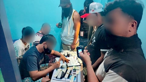 ILOILO. Operatives of the Police Regional Office in Western Visayas present the suspected shabu worth P1,768,000 seized from three high-value individuals arrested during separate buy-bust operations on February 19, 2026, in Barangay Sto. Niño Norte, Arevalo, and Barangay Compania Central, Molo District, Iloilo City.
