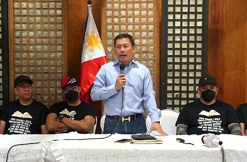 MANILA. Lawyer Levito Baligod presented several former members of the Philippine Marines on Tuesday, February 24, 2026, who served as security personnel for resigned Ako Bicol Party-list Representative Zaldy Co.