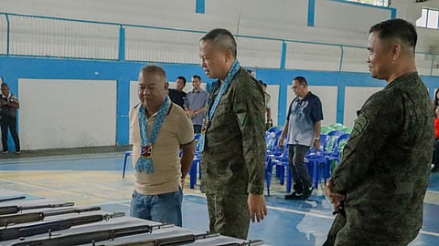 Zamboanga del Sur town residents surrender firearms, explosives